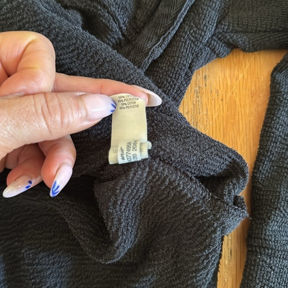 Aerie | Black Oversized Crewneck Sweatshirt | size L - Picture 4 of 5